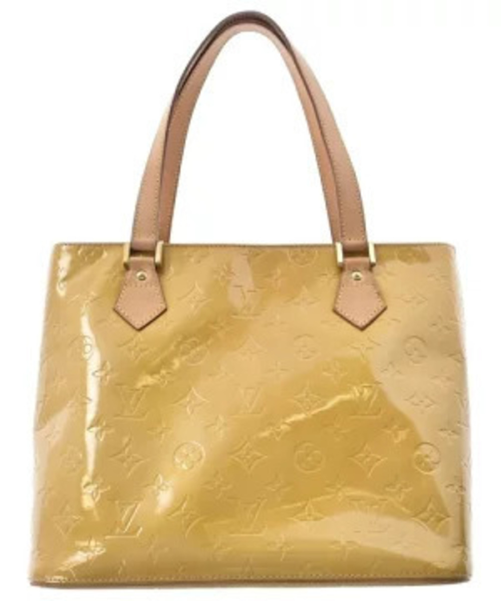 Louis Vuitton Monogram Vernis Houston tote bag glossy yellow embossed leather